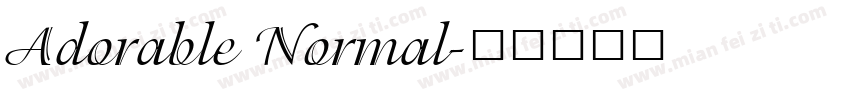Adorable Normal字体转换